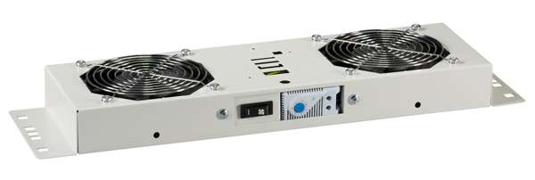 Naar omschrijving van 691656TS - Fan Unit, 2 Fans incl. Therm., RAL9005 Plug&Play, for Wall Housing Basic+IP55