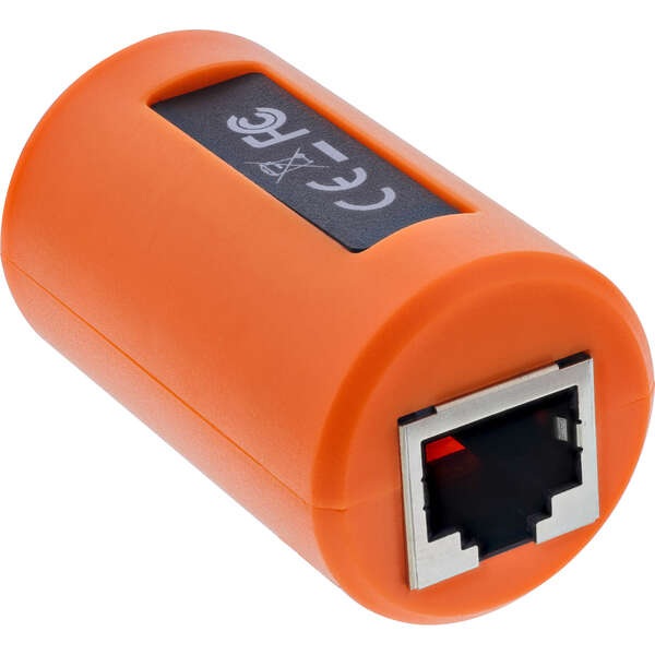 Naar omschrijving van 69990P - InLine® Surge protection RJ45 coupling for network and POE