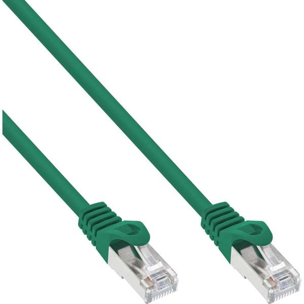 Naar omschrijving van 71533G - InLine Patchkabel, FTP, Cat.5e, groen, 0.3m,