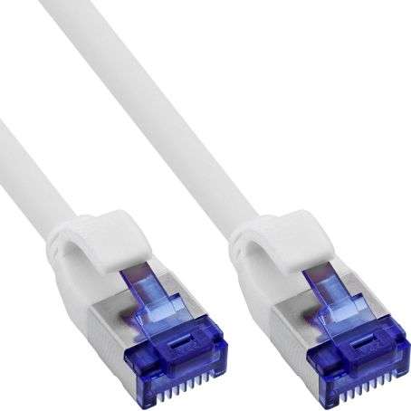 Naar omschrijving van 74907W - Patch cable slim, Cat.6A, S/FTP, TPE (LSZH) flexible, PoE, white, 7,5m