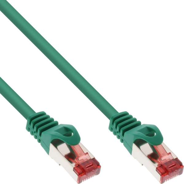 Naar omschrijving van 76422G - InLine Patchkabel,  S/FTP/PiMF, Cat. 6, groen, 0.25m