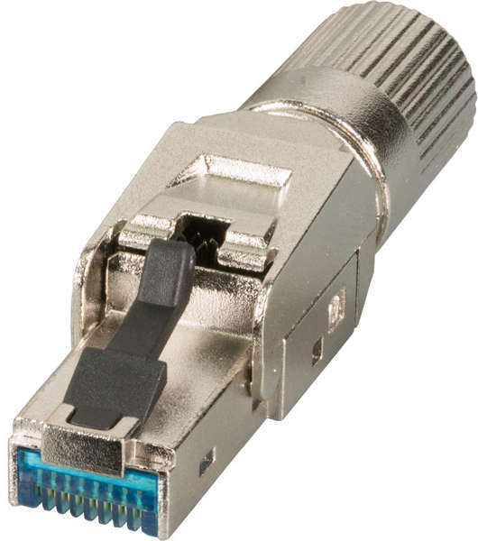 Naar omschrijving van 88035P8-1 - RJ45 Premium plug STP, Cat.6A/ClassEA, Field-plug, full metal