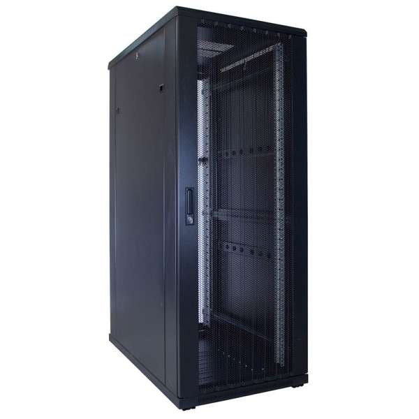 Naar omschrijving van AST19-6032PP - 32U serverkast met geperforeerde deur 600x1000x1600mm (BxDxH)