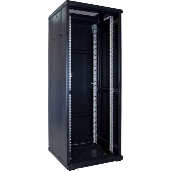 Naar omschrijving van AST19-6632 - 32U serverkast met glazen deur 600x600x1600mm (BxDxH)