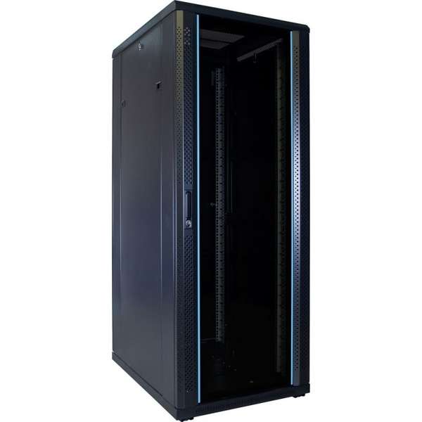 Naar omschrijving van AST19-6832 - 32U serverkast met glazen deur 600x800x1600mm (BxDxH)