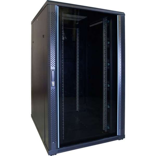 Naar omschrijving van AST19-8027 - 27U serverkast met glazen deur 800x1000x1400mm (BxDxH)