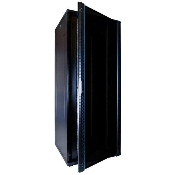 Naar omschrijving van AST19-6818 - 18U serverkast met glazen deur 600x800x1000mm (BxDxH)