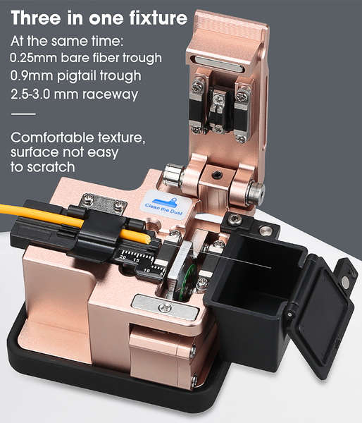 Naar omschrijving van AUA-X3 - Fiber Cleaver high precision Optical Fiber cable cutting knife COMPTYCO