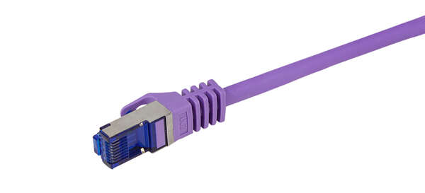 Naar omschrijving van C6A089S - Patch cable Cat.6A S/FTP Ultraflex 3P/GHMT certified, purple  7.5m