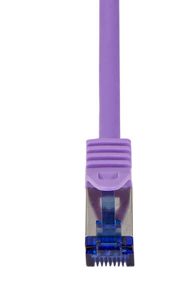 Naar omschrijving van C6A089S - Patch cable Cat.6A S/FTP Ultraflex 3P/GHMT certified, purple  7.5m