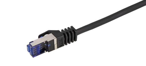 Naar omschrijving van C6A073S - Patch cable Cat.6A S/FTP Ultraflex 3P/GHMT certified, black  5.0m