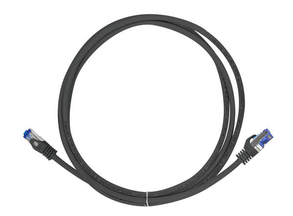 Naar omschrijving van C6A073S - Patch cable Cat.6A S/FTP Ultraflex 3P/GHMT certified, black  5.0m