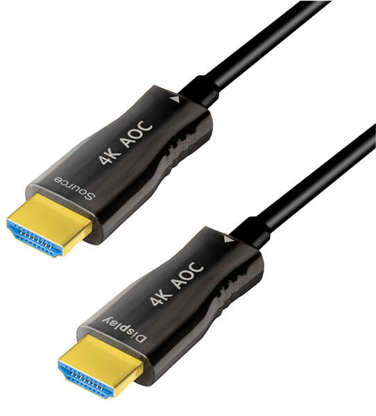 Naar omschrijving van CHF0105 - HDMI cable, A/M to A/M, 4K/60 Hz, AOC, black, 50 m