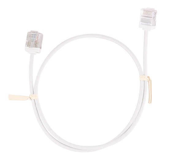 Naar omschrijving van CQ3001U - Cat.6A Slim High-Flex Patch Cable white, U/UTP, 0.15m