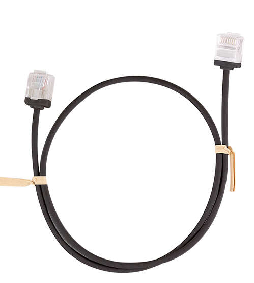 Naar omschrijving van CQ3013U - Cat.6A Slim High-Flex Patch Cable black  0,30m