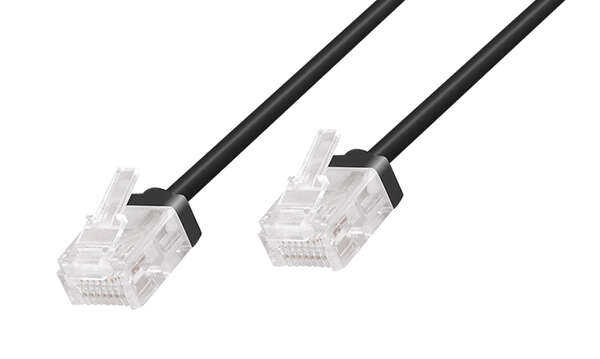 Naar omschrijving van CQ3013U - Cat.6A Slim High-Flex Patch Cable black  0,30m