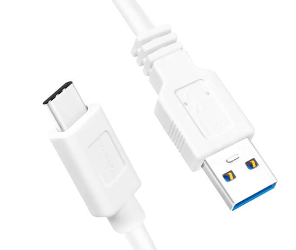 Naar omschrijving van CU0174 - USB 3.2 Gen1 Type-C cable, C/M to USB-A/M, white, 1 m