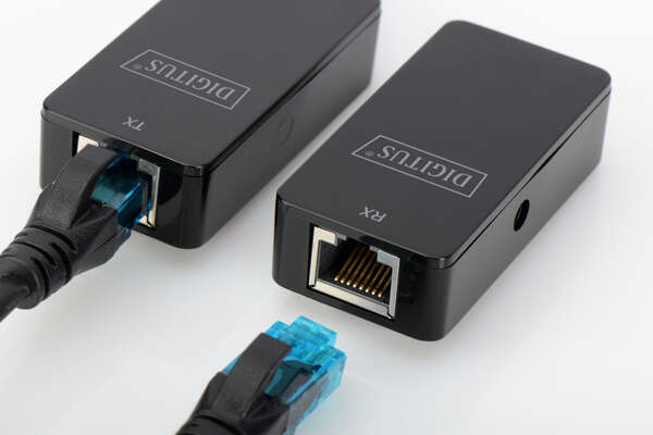 Naar omschrijving van DA-70141 - USB Extender, USB 2.0, 50 m for use with Cat5/5e/6 (UTP, STP or SFT) cable