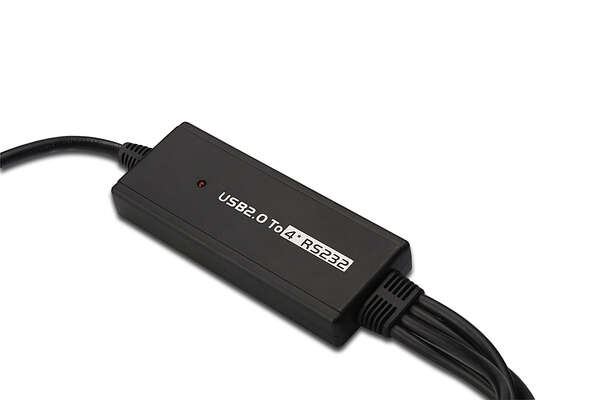 Naar omschrijving van DA-70159 - USB to Serial Adapter, RS232 4 x RS232, cable type, Chipset: FT4232H, 1.5m