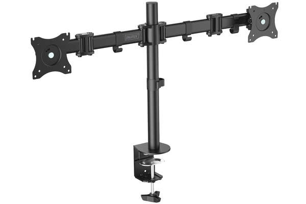 Naar omschrijving van DA-90349 - Dual Monitor Desk Clamp Mount, 15-27