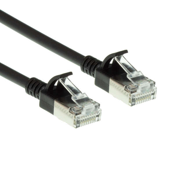 Naar omschrijving van DC7930 - Slim CAT6A patchkabel U/FTP PIMF SlimLine zwart 0,15m