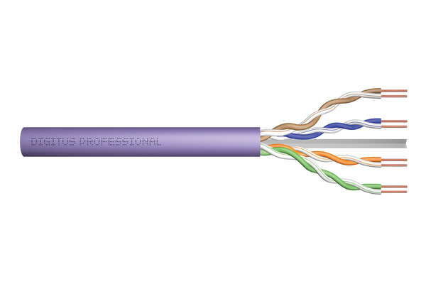 Naar omschrijving van DK-1613-VH-1 - CAT 6 U-UTP installatiekabel, 250 MHz Eca AWG 23/1, 100m doos