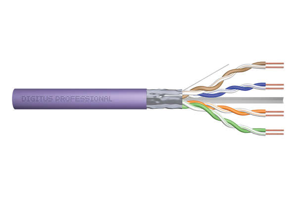 Naar omschrijving van DK-1623-VH-1 - CAT 6 F-UTP installation cable, 250 MHz Eca (EN 50575), AWG 23/1, 100 m paper box, sx, pu