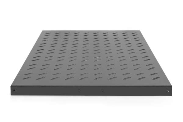 Naar omschrijving van DN-19-TRAY1-1000-ECB - 1U fixed shelf for racks from 1000 mm depth 44x486x770 mm, up to 50 kg, black (RAL 9005)