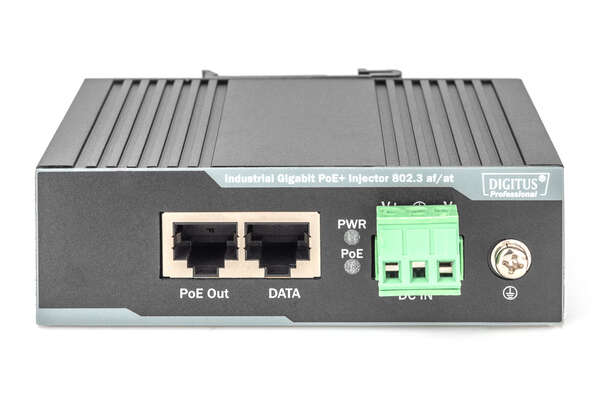 Naar omschrijving van DN-651112 - Industrial Gigabit Ethernet PoE+ Injector, 802.3 af/at, 60 W