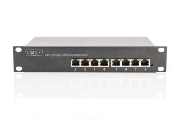 Naar omschrijving van DN-80114 - Gigabit Ethernet Switch 8-port, 10 inch, unmanaged