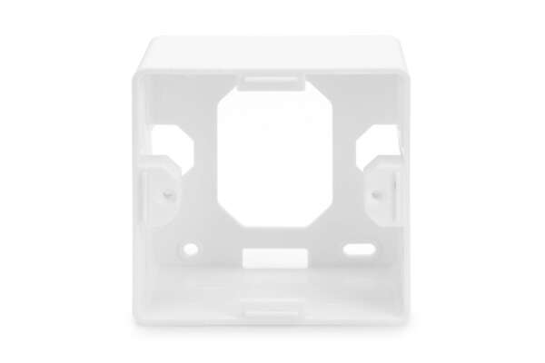 Naar omschrijving van DN-9002-B5-N - CAT 5e wall outlet, shielded, 2x RJ45 8P8C, LSA, pure white, surface mount, set=5 pcs.