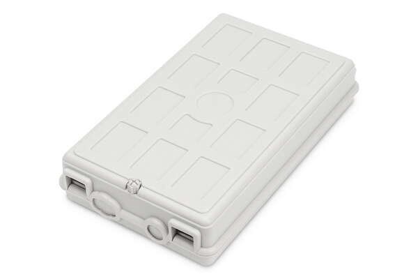 Naar omschrijving van DN-968915 - FO distribution box, outdoor, 8x SC SX/LC DX 53x148x243 mm