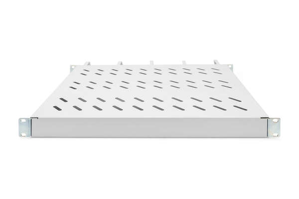 Naar omschrijving van DN-97680 - 1U fixed shelf for 600 mm depth cabinets incl. cable management, grey