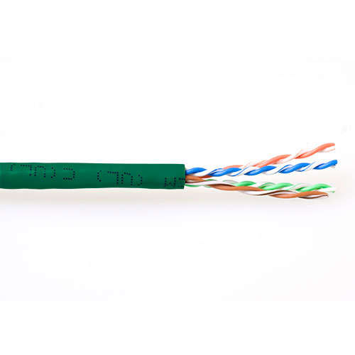 Naar omschrijving van EP387B - ACT CAT6 U/UTP PVC soepel patch groen 305 m