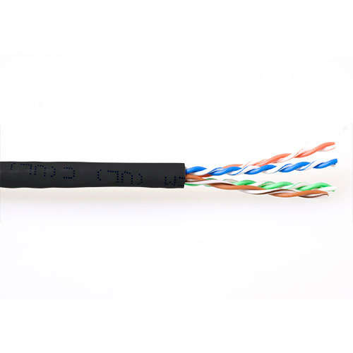 Naar omschrijving van EP459B - ACT CAT6A U/UTP PVC soepel patch 305 m zwart