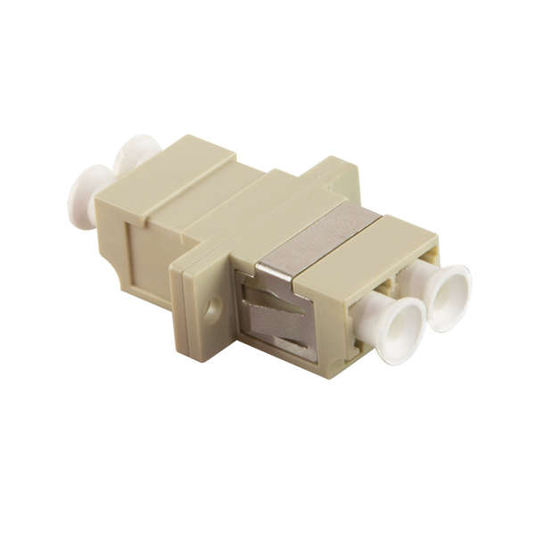 Naar omschrijving van FA02LC2 - LC Duplex Adapter MM  Beige Keramische huls Kunststof