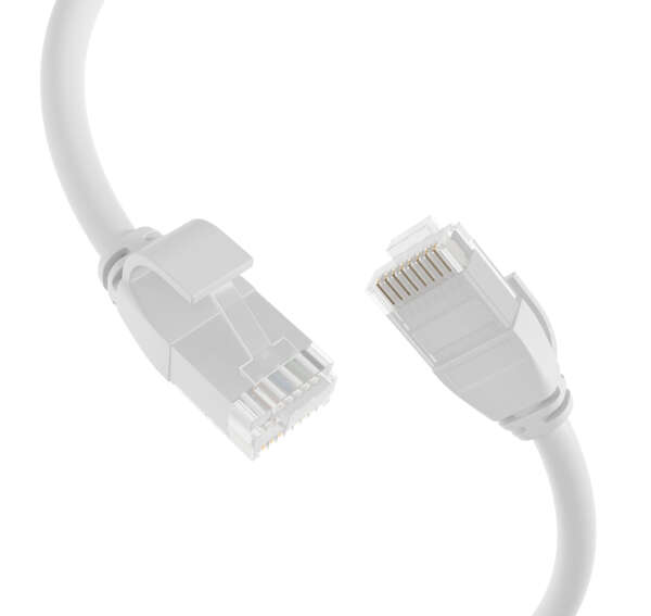 Naar omschrijving van K8108WS-2 - RJ45 Patch Cord Cat.6A U/UTP TPE 3,6mm ultraflex white 2m