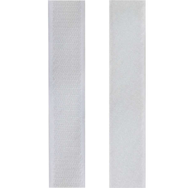 Naar omschrijving van KAB0081 - Selfadhesive cable strap set white 25 mm width coil 5 m