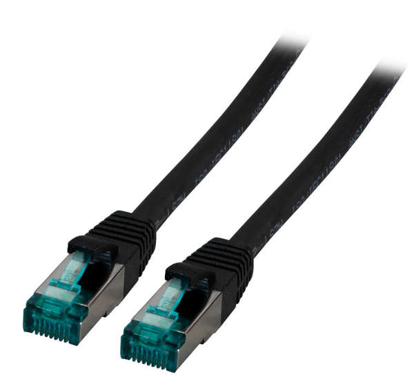 Naar omschrijving van SL6AZW500 - RJ45 Patch cable S/FTP, Cat. 6A, black, 50m