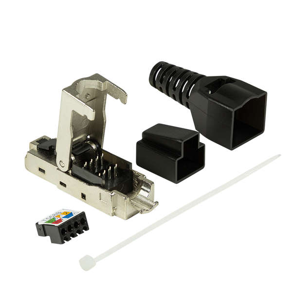 Naar omschrijving van MP0044 - LogiLink Field Assembly RJ45 Plug Cat.6A 10GE, fully shielded