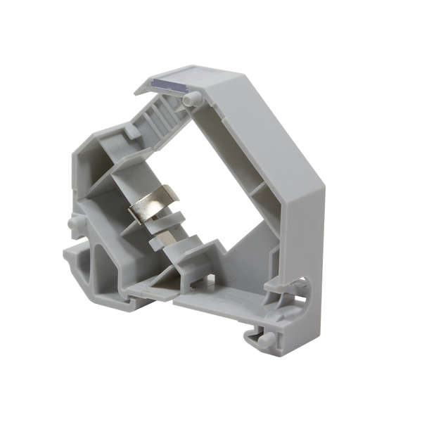 Naar omschrijving van MP0053 - Keystone DIN-Rail adapter for RJ45 keystone jack, stackable