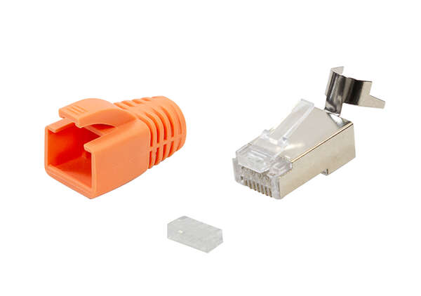 Naar omschrijving van MP0078 - Modular plug RJ45 Cat.6A STP, pass through, 10-pack