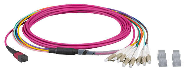 Naar omschrijving van MTPF08LCOM4-3 - MTP-F/LC 8-fibers patchkabel OM4, 3m