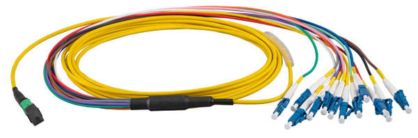 Naar omschrijving van MTPF12LCOS2-1 - MTP-F/LC 12-fibers patchkabel OS2, 1m