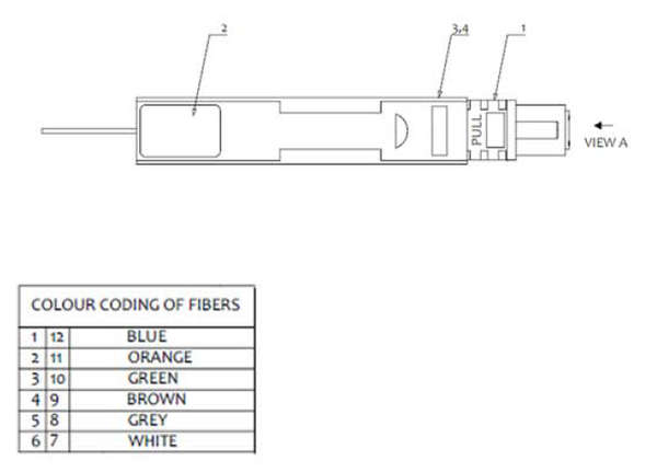 Naar omschrijving van LP1-MTPEM-9C-12-B - Lite Linke Loopback In Casing MTP(Male) Elite 12F Singlemode Polarity-B Type 2