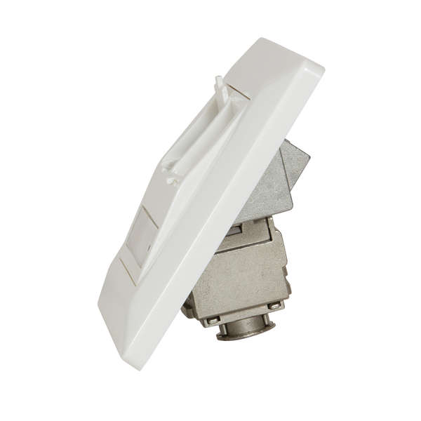 Naar omschrijving van PAWA-L - Keystone faceplate for 2 keystone jacks, pure white