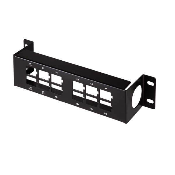 Naar omschrijving van NK4078 - Bracket for 12 Keystone modules, 10 inch or wall mounting