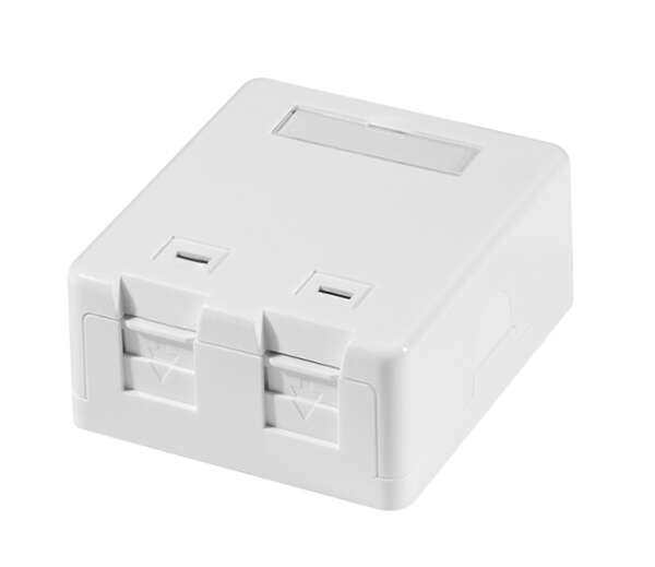 Naar omschrijving van NK4080 - Keystone surface box 2-port, with shutter