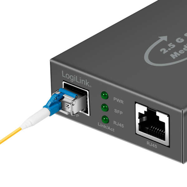 Naar omschrijving van NMC002 - 2.5 Gigabit Media Converter RJ45 to SFP