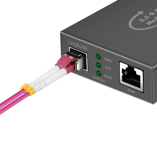 Naar omschrijving van NMC002 - 2.5 Gigabit Media Converter RJ45 to SFP